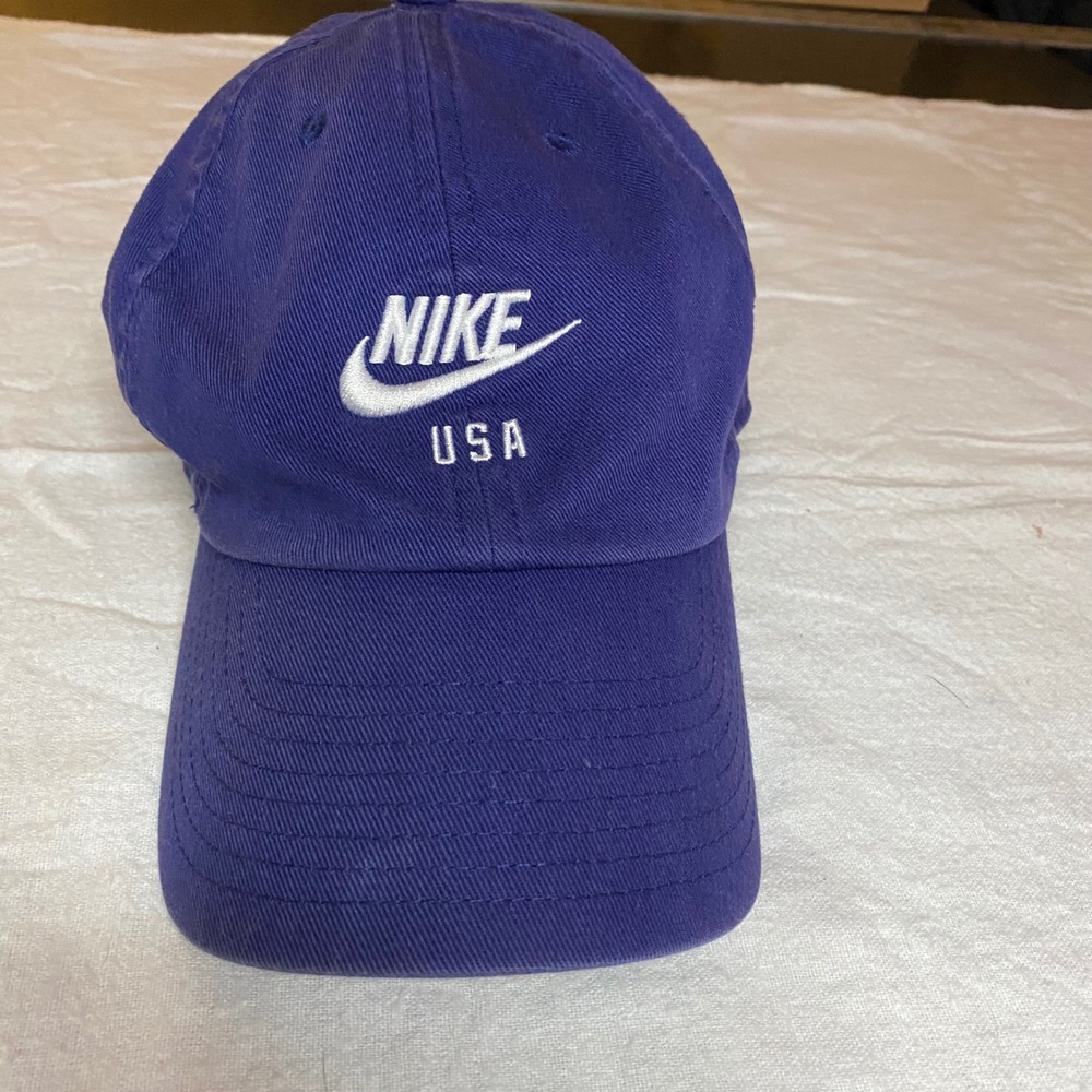 Nike Heritage86 USA Soccer Hat Royal Blue Adjustable Baseball Cap USSF Logo